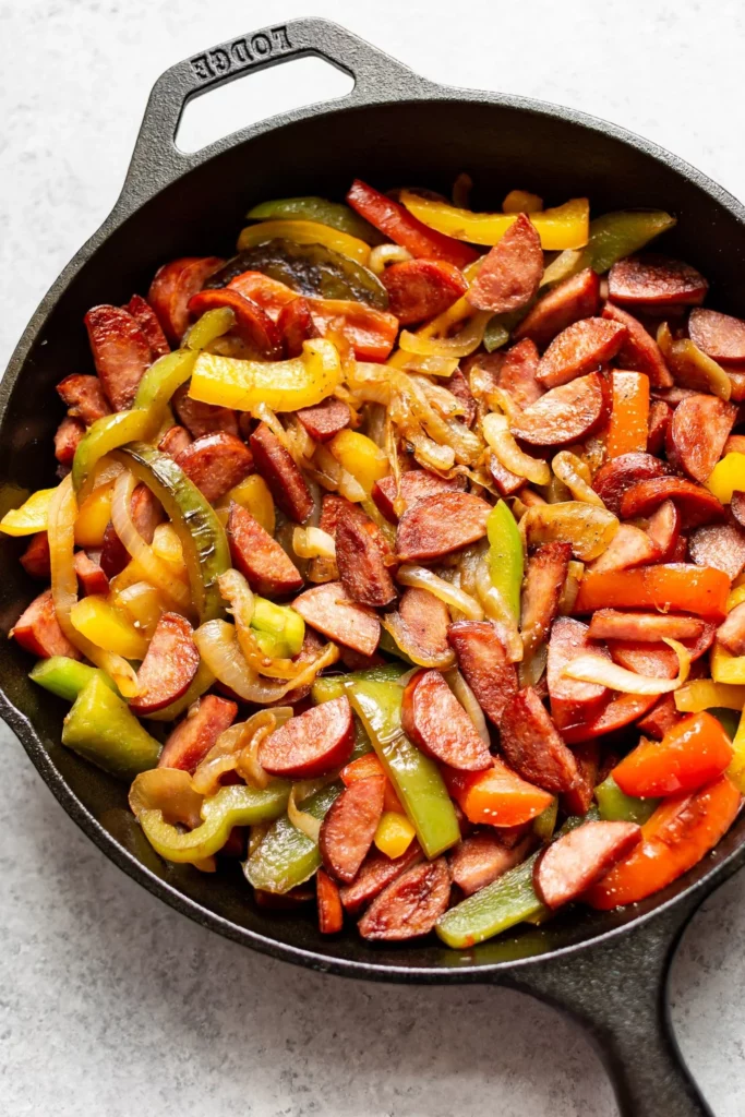 Chicken sausage with peppers recipe idea